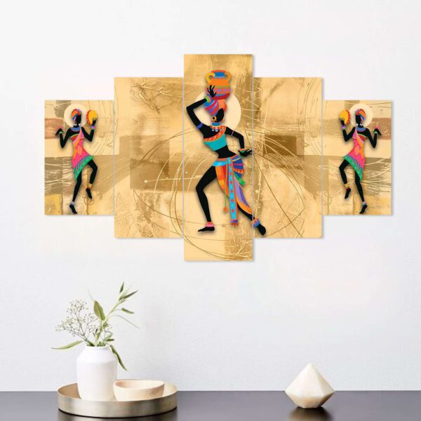 Rajasthan 3D Framed Digital Wall Painting Set of 5 – A Celebration of Culture, Color & Craftsmanship - Image 4
