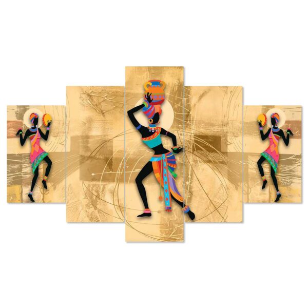 Rajasthan 3D Framed Digital Wall Painting Set of 5 – A Celebration of Culture, Color & Craftsmanship - Image 3